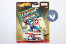 Hot Wheels Pop Culture 2021 Mix 3 Marvel / Volkswagen T1 Drag Bus - Captain America