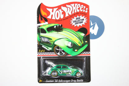 Hot Wheels Collector Edition 2012 3/4 - Custom '56 Volkswagen Drag Beetle (Spectraflame Green)