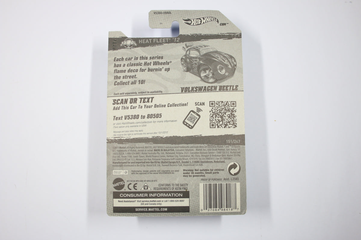 [Super] Hot Wheels 2012 Super Treasure Hunt - Volkswagen Beetle (Long Card)