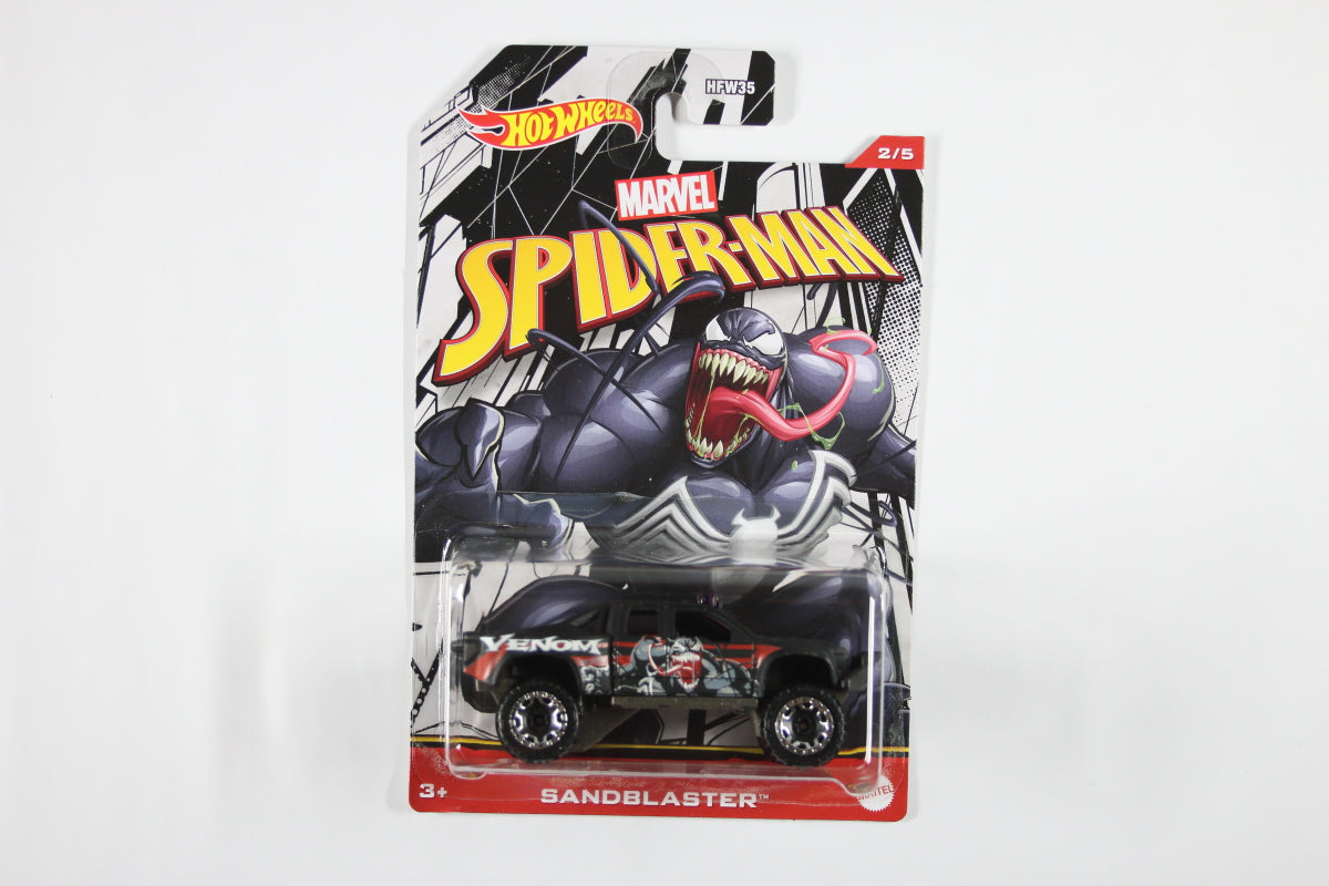 Hot Wheels Marvel Spider-Man (2/5 Venom Sandblaster) 2/5 Pistola de Arena Venom Bebé - 40 X 40 Hot Wheels Marvel Spider-Man (2/5 Venom Sandblaster) 2/5 Pistola de Arena Venom Bebé - 40 X 40