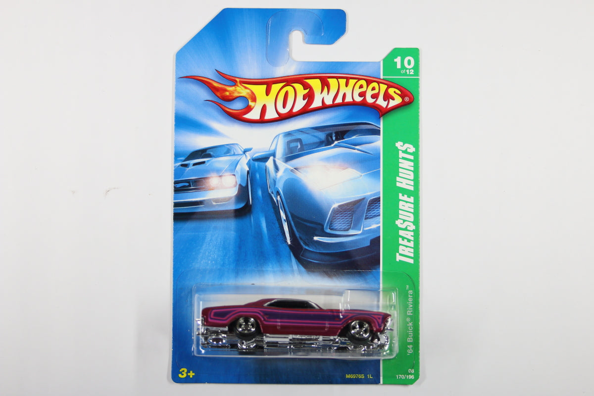 [Super] Hot Wheels 2008 Super Treasure Hunt - '64 Buick Riviera (Long Card)