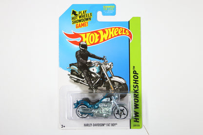 [Super] Hot Wheels 2014 Super Treasure Hunt - Harley-Davidson Fat Boy (Long Card)