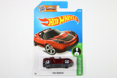 [Super] Hot Wheels 2016 Super Treasure Hunt - Tesla Roadster (Long Card)