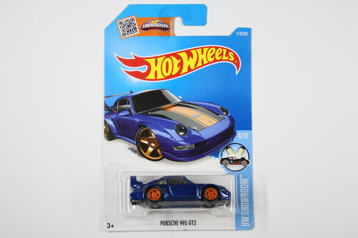 [Super] Hot Wheels 2016 Super Treasure Hunt - Porsche 993 GT2 with full roll cage (Long Card)