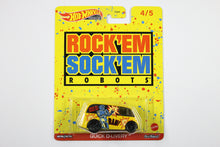 Hot Wheels Pop Culture 2022 Mix 4 Mattel Brands / Quick D-Livery - Rock 'Em Sock 'Em Robots