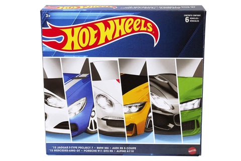 Hot Wheels European Themed 6-Pack