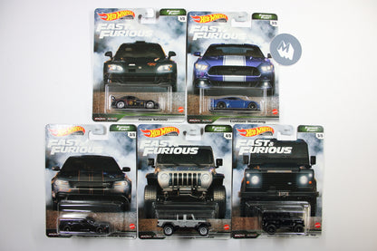 Hot Wheels Fast & Furious Premium 2021 Mix 4 Furious Fleet / Full sets