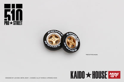 #002 - Datsun 510 Pro Street - KAIDO★HOUSE x MINI GT (OG Purple)
