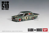 #001 - Datsun 510 Pro Street - KAIDO★HOUSE x MINI GT (OG Green)