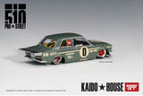 #001 - Datsun 510 Pro Street - KAIDO★HOUSE x MINI GT (OG Green)