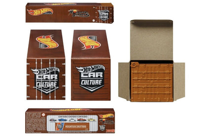 Hot Wheels Car Culture 2022 Mix 3 Mountain Drifters / Container set