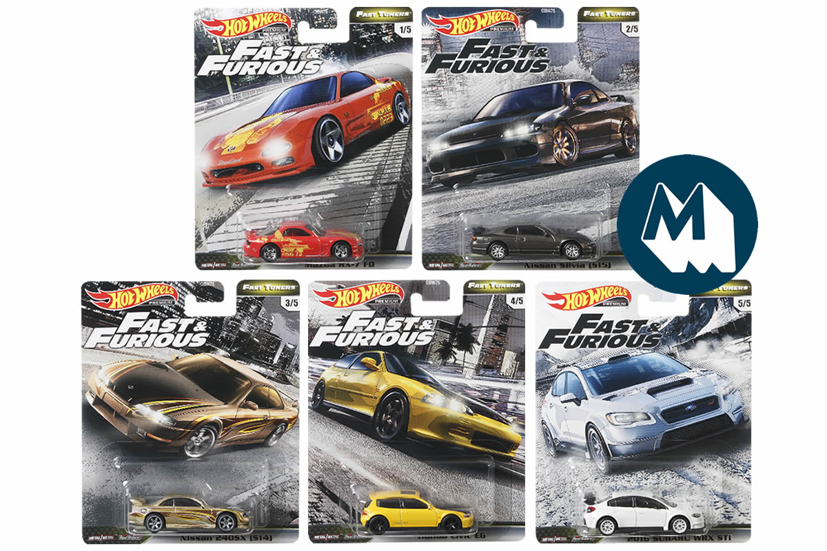 Hot Wheels Fast & Furious Premium 2020 Mix 1 Fast Tuners / Full sets