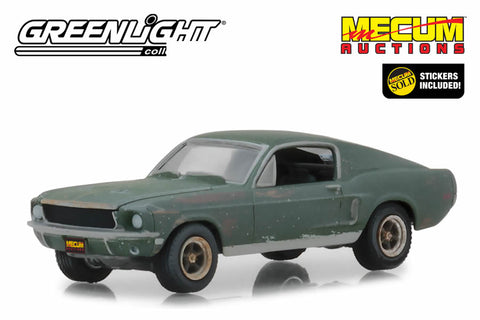 Mecum Auctions Collector Cars - Unrestored Bullitt 1968 Ford Mustang GT Fastback - Kissimmee 2020