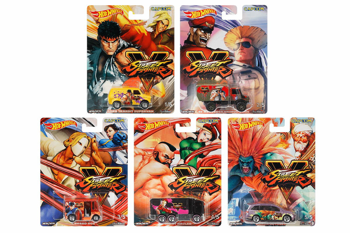 Hot Wheels Pop Culture 2018 Mix 5 Street Fighter / Bread Box - Vega & Chun-Li